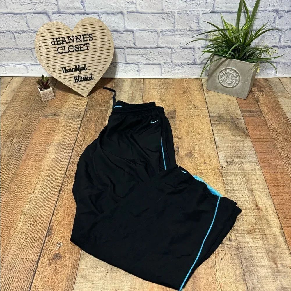 Nike Women's NIKE Track pants Size L Black/blue Athletic Dept